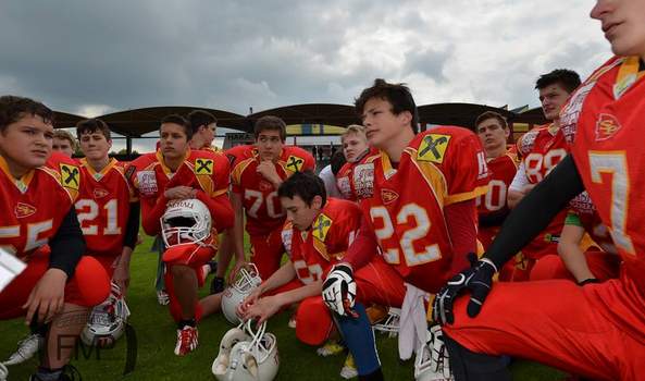 Einen ganzen Tag lang Nachwuchs-Football