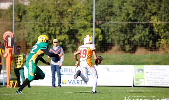 U15 erzielt auswärts ersten Saison Touchdown