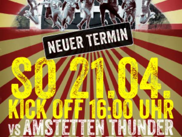 Ersatztermin: Erstes Heimspiel vs. Thunder