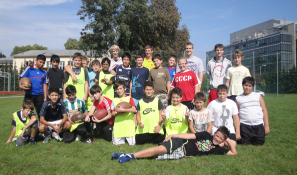 American Football Workshop in der Theodor-Körner-Hauptschule