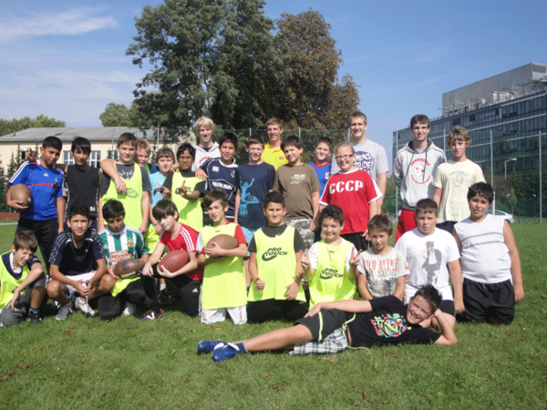 American Football Workshop in der Theodor-Körner-Hauptschule